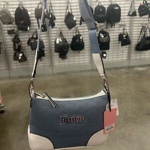 Juicy Couture Blue and White Women's Bag